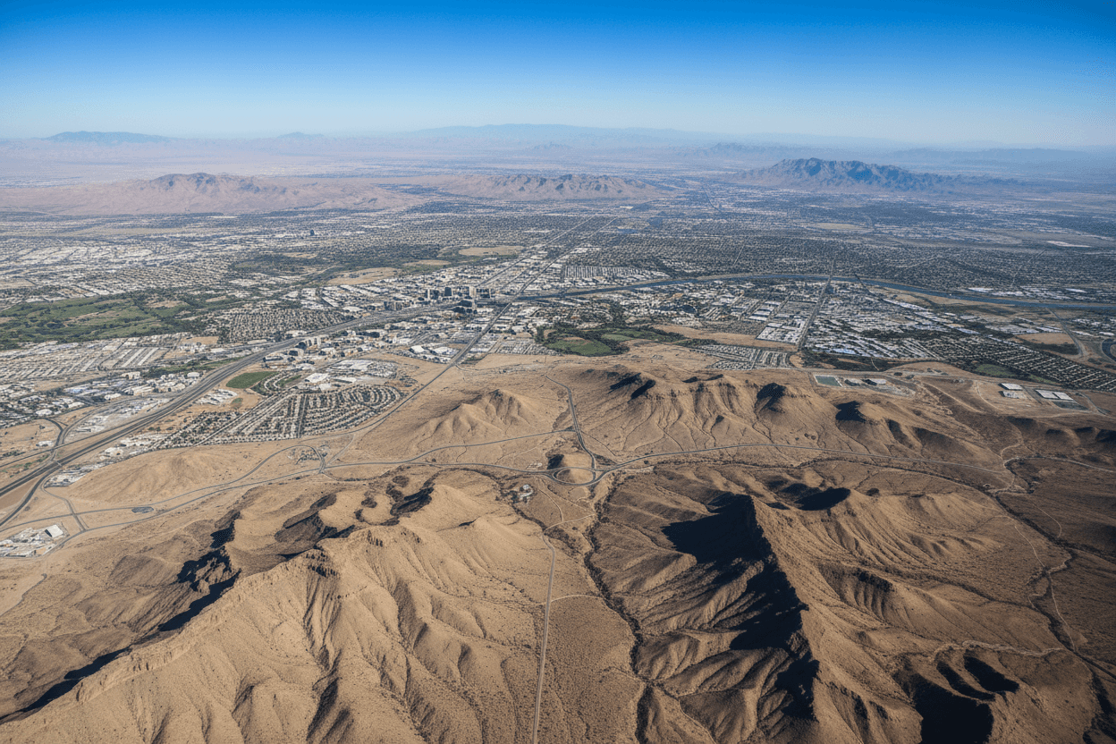 Maricopa County Arizona service area map