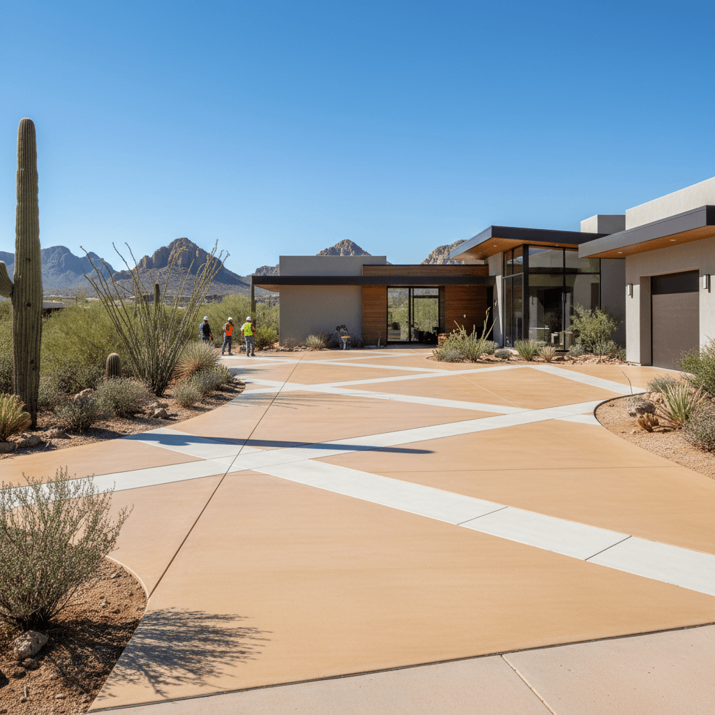 Professional concrete driveway installation service